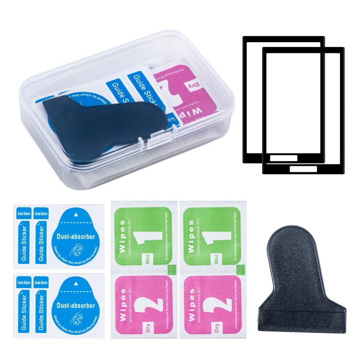 For Insta360 X5 / X4 STARTRC 2pcs HD Tempered Glass Film (Black) by STARTRC