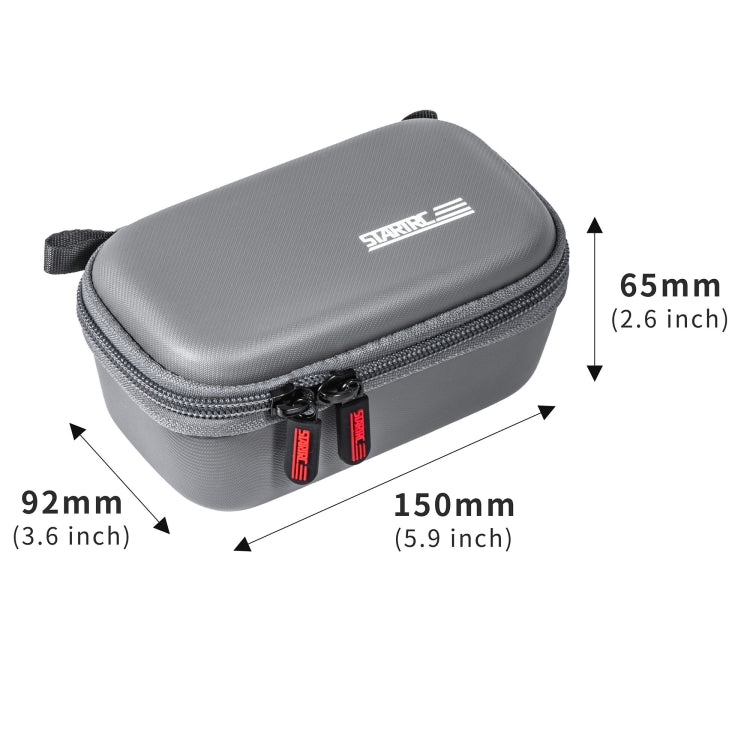 For Insta360 X5 / X4 STARTRC Camera Carry Case with Carabiner & Strap (Grey) by STARTRC