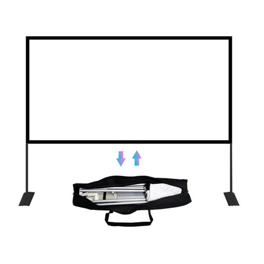 Outdoor Bracket Folding Polyester Projector Film Curtain, Size: 120 inch (16:9) by buy2fix