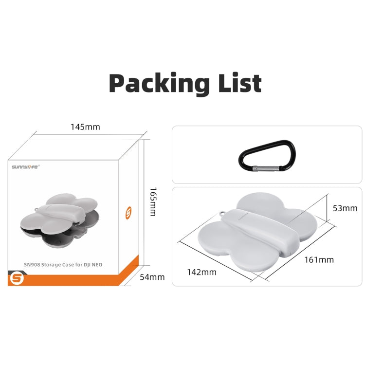 For DJI Neo Sunnylife Butterfly Storage Box Anti-collision Anti-scratch Protection Case (Orange) - Cases & Bags by Sunnylife | Online Shopping UK | buy2fix