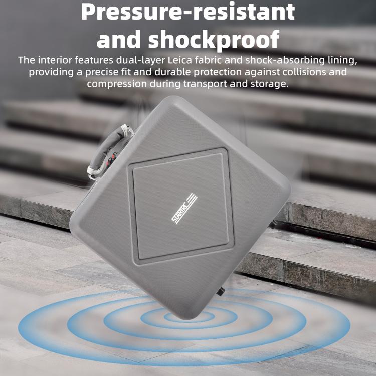 For DJI Air 3 / Air 3S / Mini 4 Pro STARTRC Dual-Drone Shoulder Storage Bag PU Handbag (Grey) - Carry Cases & Bags by STARTRC | Online Shopping UK | buy2fix