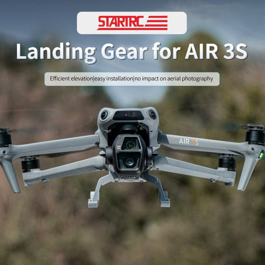 For DJI Air 3S / 3 STARTRC Folding Anti-fall Anti-dirt Heightened Landing Gear Training Rack (Grey) - Other by buy2fix | Online Shopping UK | buy2fix