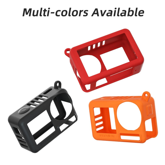 For DJI Osmo Action 5 Pro Sunnylife Silicone Protective Case Scratch-proof Camera Cover with Lanyard (Orange) - Case & Bags by Sunnylife | Online Shopping UK | buy2fix