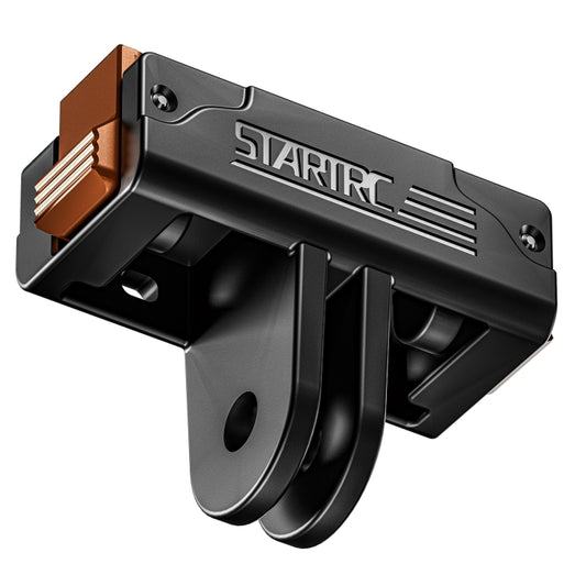 For DJI Osmo Action 5 Pro / 4 / 3 STARTRC Plastic Quick Adapter Magnetic Extension Bracket (Black) by STARTRC