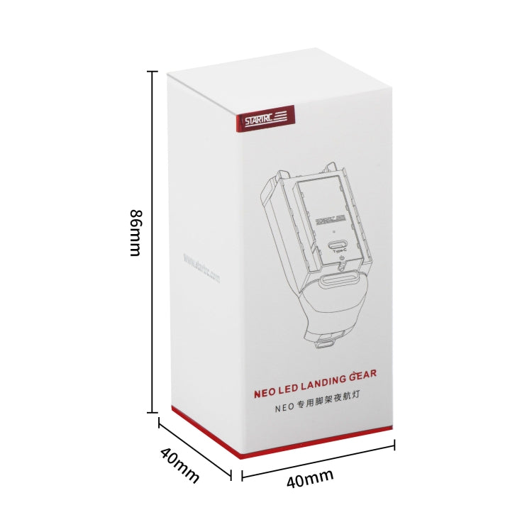 For DJI Neo STARTRC LED Light Heightened Landing Gear Training Rack (Grey) by STARTRC