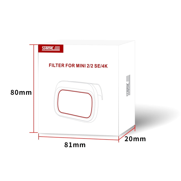 For DJI Mini 4K / Mini 2 SE / Mini 2 STARTRC 4 in 1 ND8 ND16 ND32 ND64 Lens Filter by STARTRC