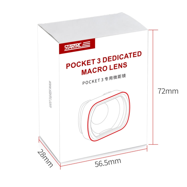 For DJI OSMO Pocket 3 STARTRC 10X Macro Lens Filter (Black) by STARTRC