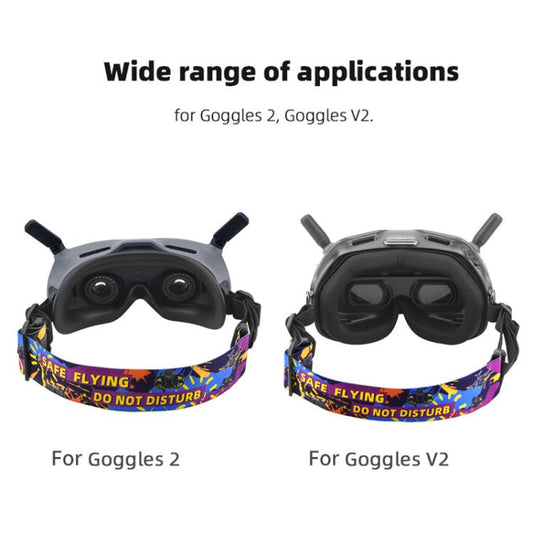 BRDRC Colorful Graffiti Headband Fixed Strap For DJI Aavta Goggles 2 / FPV Goggles V2 - Other by BRDRC | Online Shopping UK | buy2fix