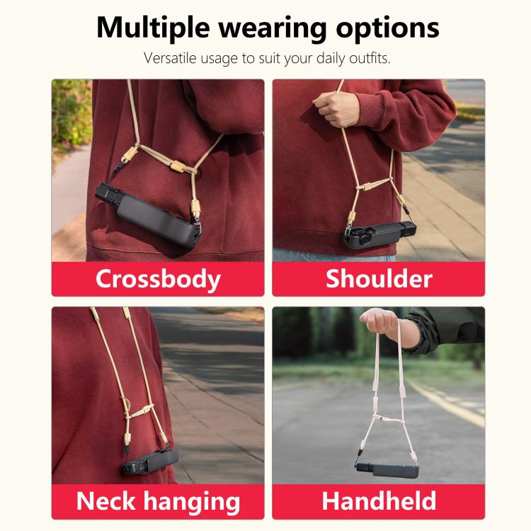 For DJI Pocket 3 STARTRC Adjustable Double-Ended Neck Strap (Yellow) - Others by STARTRC | Online Shopping UK | buy2fix