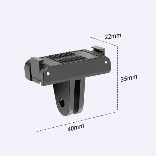 For DJI Osmo Action 5 Pro / 4 / 3 Magnetic Quick Release Base Mount Adapter (Black) by buy2fix
