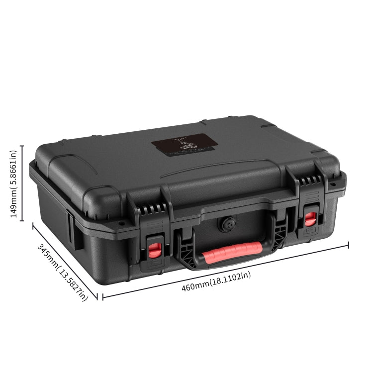 For DJI RS4/ RS4 Pro STARTRC ABS Waterproof Shockproof Suitcase Portable Storage Box (Black) by STARTRC