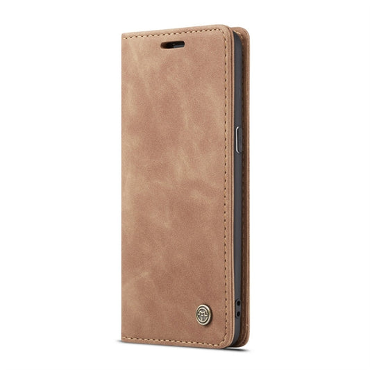 CaseMe-013 Multifunctional Retro Frosted Horizontal Flip Leather Case with Card Slot & Holder & Wallet for Galaxy S8(Brown) by CaseMe
