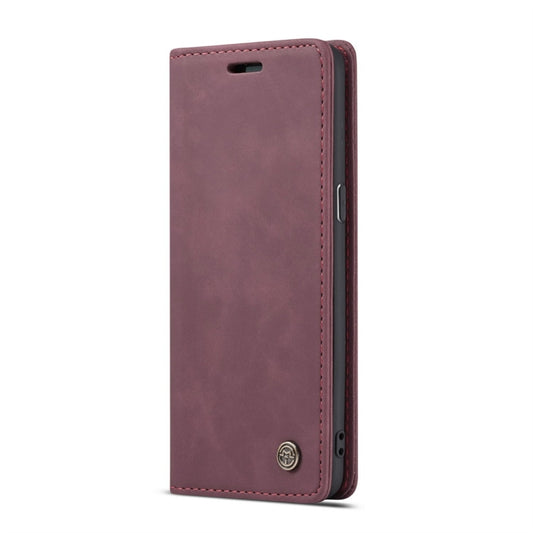 CaseMe-013 Multifunctional Retro Frosted Horizontal Flip Leather Case with Card Slot & Holder & Wallet for Galaxy S8(Wine Red) by CaseMe