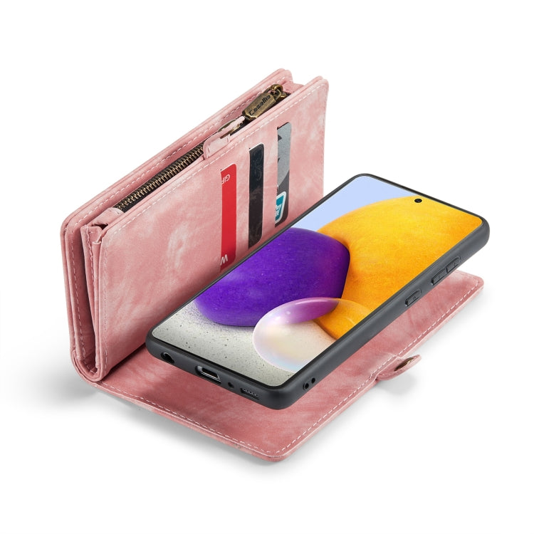 CaseMe-008 For Samaung Galaxy A30S/A50S/A50 Detachable Multifunctional Flip Leather Case (Pink) by CaseMe