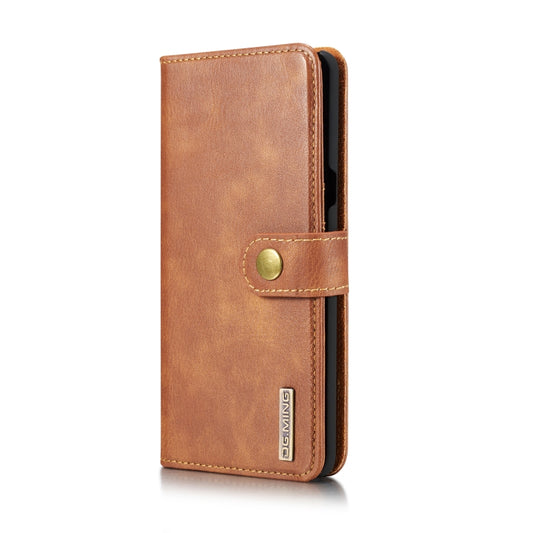 DG.MING Crazy Horse Texture Flip Detachable Magnetic Leather Case with Holder & Card Slots & Wallet for Galaxy S10 5G(Brown) by DG.MING