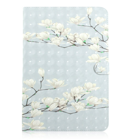 3D Colored Drawing Universal Horizontal Flip Leather Case, with Holder & Card Slot & Wallet for 7 inch Tablet PC(Magnolia) - 7 inch by buy2fix | Online Shopping UK | buy2fix