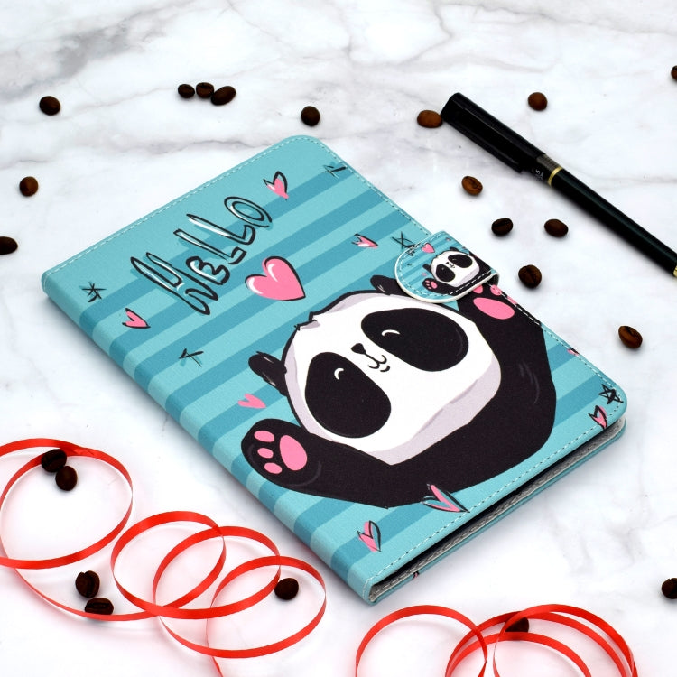 Colored Pattern Drawing Horizontal Flip PU Leather Case with Three-folding Holder & Sleep / Wake-up Function for iPad Pro 11(Lovely panda) - iPad Pro 11 (2018) Cases by buy2fix | Online Shopping UK | buy2fix