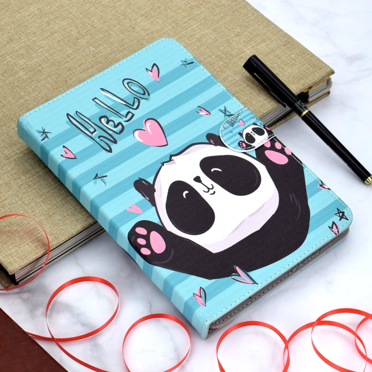 Colored Pattern Drawing Horizontal Flip PU Leather Case with Three-folding Holder for 7 inch Tablet PC(Lovely panda) - 7 inch by buy2fix | Online Shopping UK | buy2fix