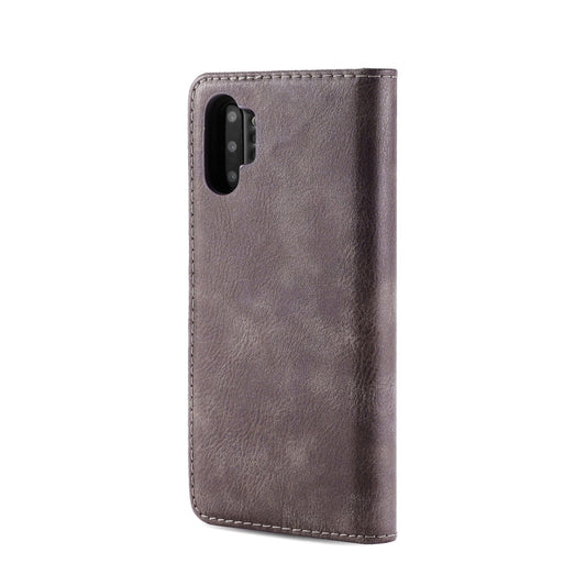 DG.MING Crazy Horse Texture Flip Detachable Magnetic Leather Case with Holder & Card Slots & Wallet for Samsung Galaxy Note 10(Grey) by DG.MING