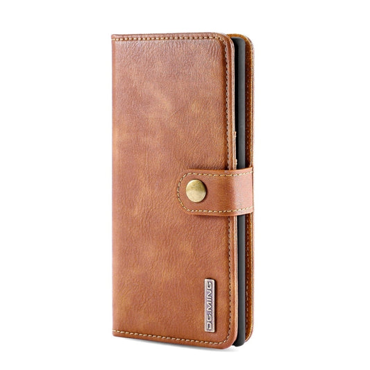 DG.MING Crazy Horse Texture Flip Detachable Magnetic Leather Case with Holder & Card Slots & Wallet for Samsung Galaxy Note 10+(Brown) by DG.MING