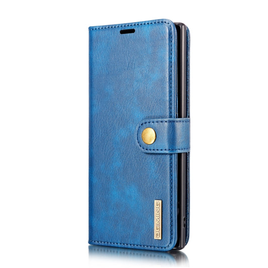 DG.MING Crazy Horse Texture Flip Detachable Magnetic Leather Case with Holder & Card Slots & Wallet for Samsung Galaxy Note 10+(Blue) by DG.MING