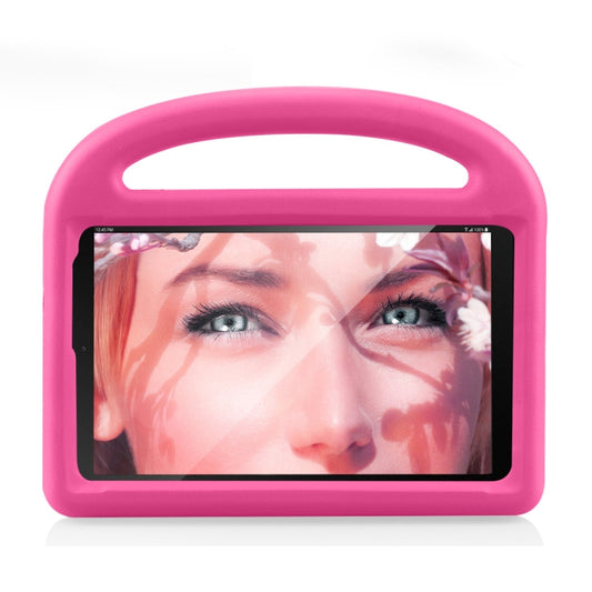 Shockproof EVA Bumper Case with Handle & Holder for Galaxy Tab A 8 (2019) P200 / P205(Rose Red) by buy2fix