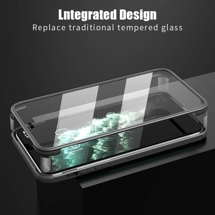 For iPhone 11 Double-sided Plastic Glass Protective Case (Black) - iPhone 11 Cases by buy2fix | Online Shopping UK | buy2fix