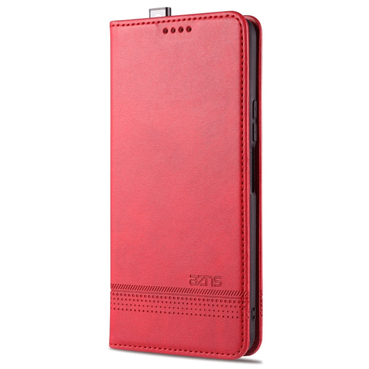 For Huawei Enjoy 20 Plus 5G AZNS Magnetic Calf Texture Horizontal Flip Leather Case with Card Slots & Holder & Wallet(Red) - Huawei Cases by AZNS | Online Shopping UK | buy2fix