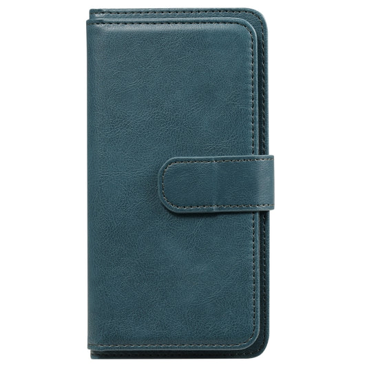 For Google Pixel 5 XL Multifunctional Magnetic Copper Buckle Horizontal Flip Leather Case with Bracket & 10 Card Slots & Wallet & Photo Frame(Dark Green) - Google Cases by buy2fix | Online Shopping UK | buy2fix