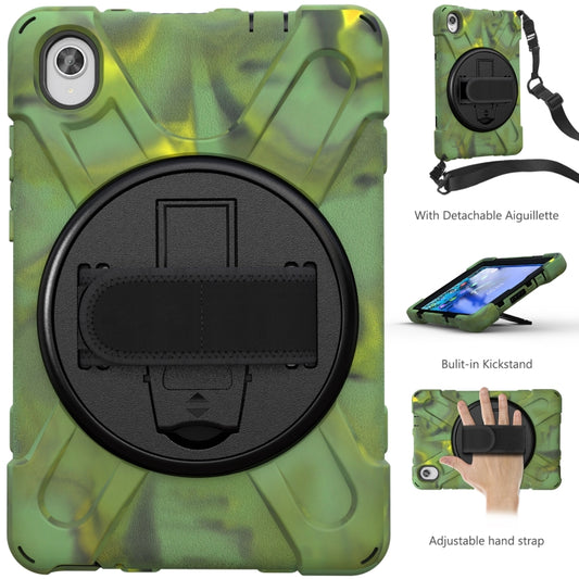 For Lenovo Tab M8 (2020) TB-8705F 8.0 inch Shockproof Colorful Silicone + PC Protective Case with Holder & Shoulder Strap & Hand Strap(Camouflage) - Other Galaxy Tab PC by buy2fix | Online Shopping UK | buy2fix