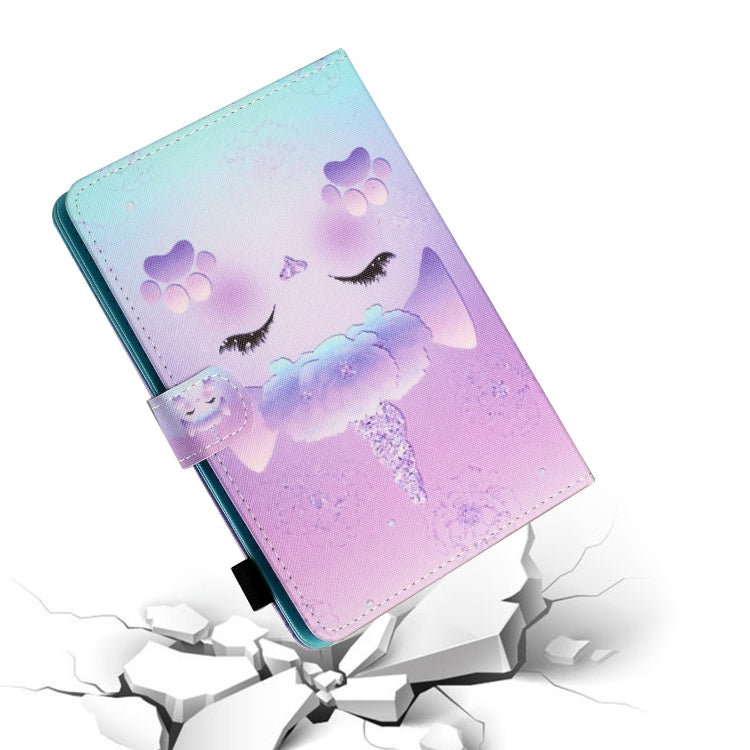 For 10 inch Tablet PC Universal Sewing Thread Horizontal Painted Flat Leather Case with Pen Cover & Anti Skid Strip & Card Slot & Holder(Horse) - 10 - 11 inch by buy2fix | Online Shopping UK | buy2fix