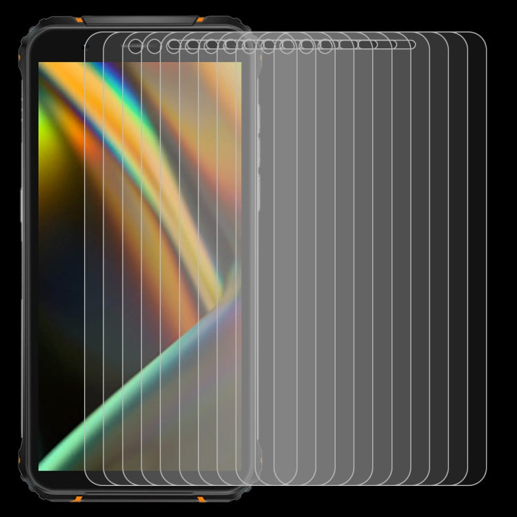 For Blackview BV5100 Pro 10 PCS 0.26mm 9H 2.5D Tempered Glass Film by buy2fix