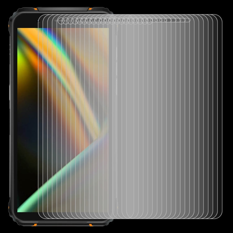 For Blackview BV5100 50 PCS 0.26mm 9H 2.5D Tempered Glass Film by buy2fix