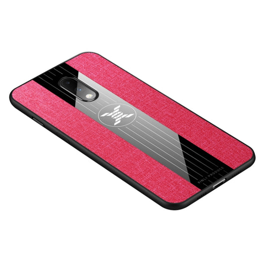 For OnePlus 6T XINLI Stitching Cloth Texture Shockproof TPU Protective Case(Red) - OnePlus Cases by XINLI | Online Shopping UK | buy2fix