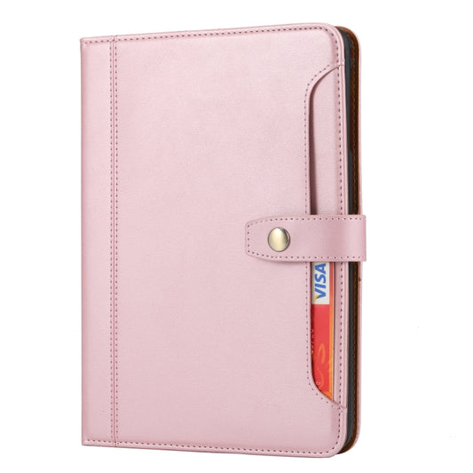 Calf Texture Double Fold Clasp Horizontal Flip Leather Case with Photo Frame & Holder & Card Slots & Wallet For iPad mini 5 / mini 4 / mini 3(Rose Gold) - iPad mini (2019) / mini 5 Cases by buy2fix | Online Shopping UK | buy2fix