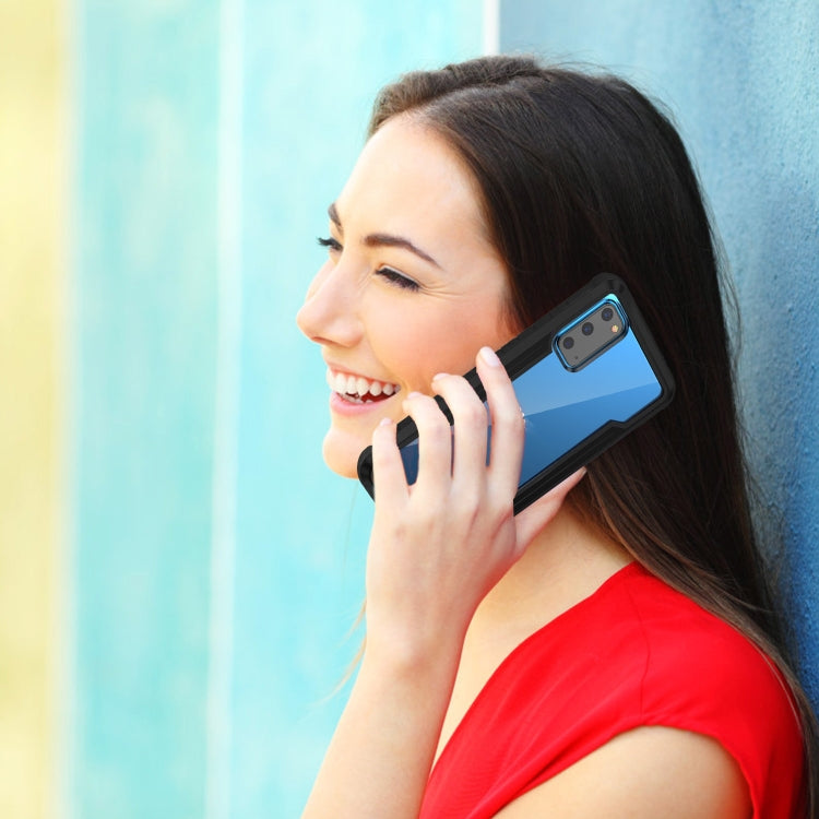 For Samsung Galaxy S20 iPAKY Thunder Series Aluminum Frame + TPU Bumper + Clear PC Shockproof Case(Black) - Galaxy Phone Cases by iPAKY | Online Shopping UK | buy2fix