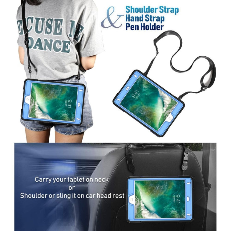 Contrast Color Silicone + PC Combination Case with Holder For iPad mini 3(Black + Blue) - iPad Mini 4 & 3 & 2 & 1 Cases by buy2fix | Online Shopping UK | buy2fix