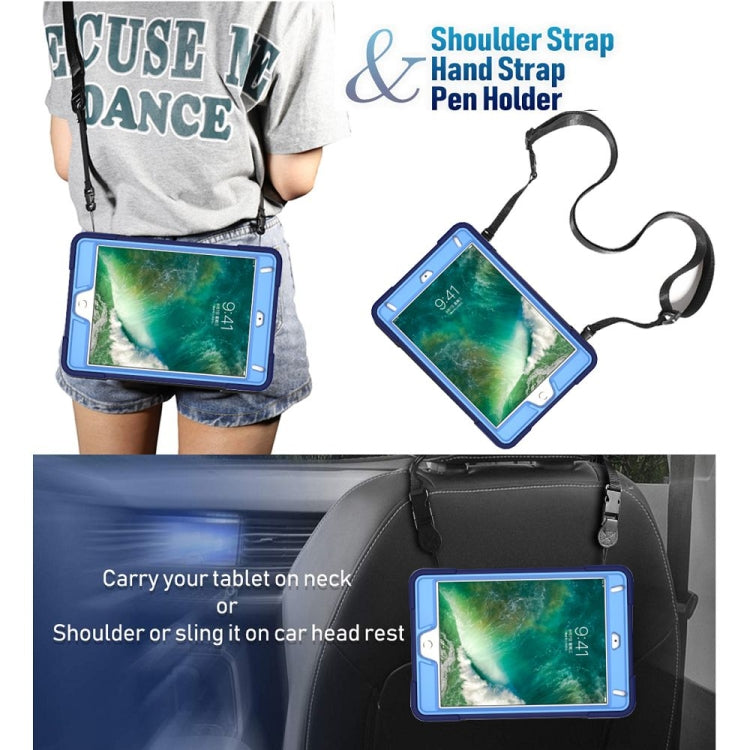 Contrast Color Silicone + PC Combination Case with Holder For iPad mini 3(Navy Blue + Blue) - iPad Mini 4 & 3 & 2 & 1 Cases by buy2fix | Online Shopping UK | buy2fix