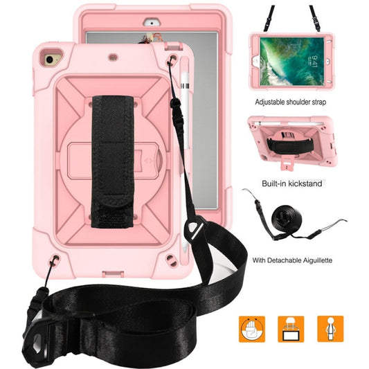 Contrast Color Silicone + PC Combination Case with Holder For iPad mini 3(Rose Gold) - iPad Mini 4 & 3 & 2 & 1 Cases by buy2fix | Online Shopping UK | buy2fix