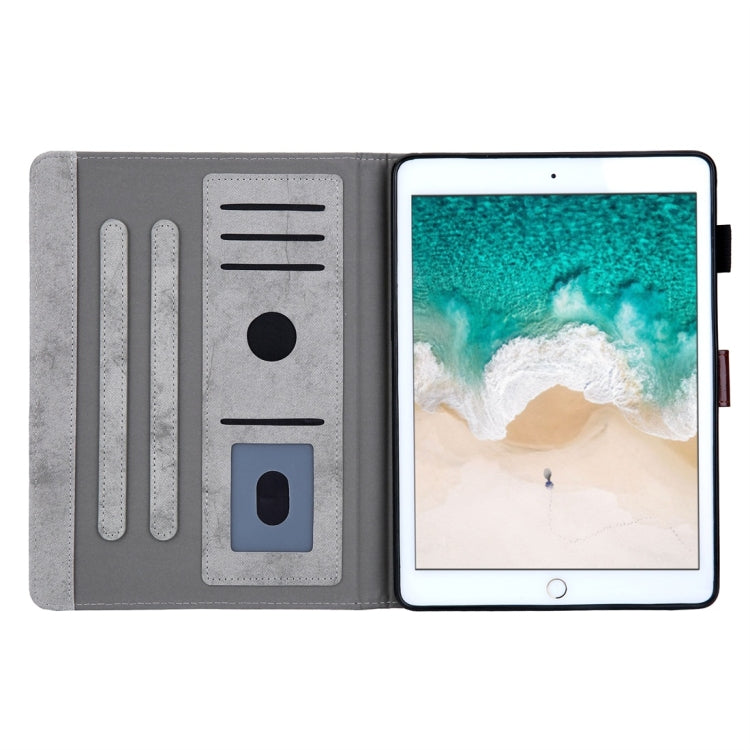 For iPad Mini (2019) Business Style Horizontal Flip Leather Case, with Holder & Card Slot & Photo Frame & Sleep / Wake-up Function(Grey) - iPad mini (2019) / mini 5 Cases by buy2fix | Online Shopping UK | buy2fix