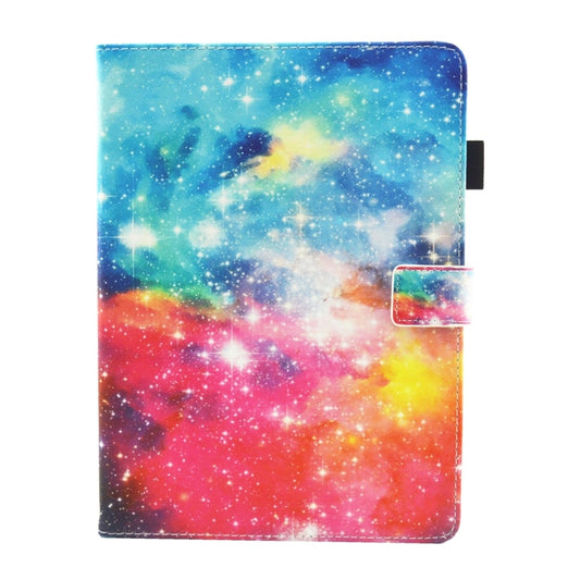 For iPad 10.2 2021 / 2020 / 2019 Coloured Drawing Pattern Horizontal Flip Leather Case with Holder & Card Slots & Photo Frame(Beautiful Starry Sky) - iPad 10.2 Cases by buy2fix | Online Shopping UK | buy2fix