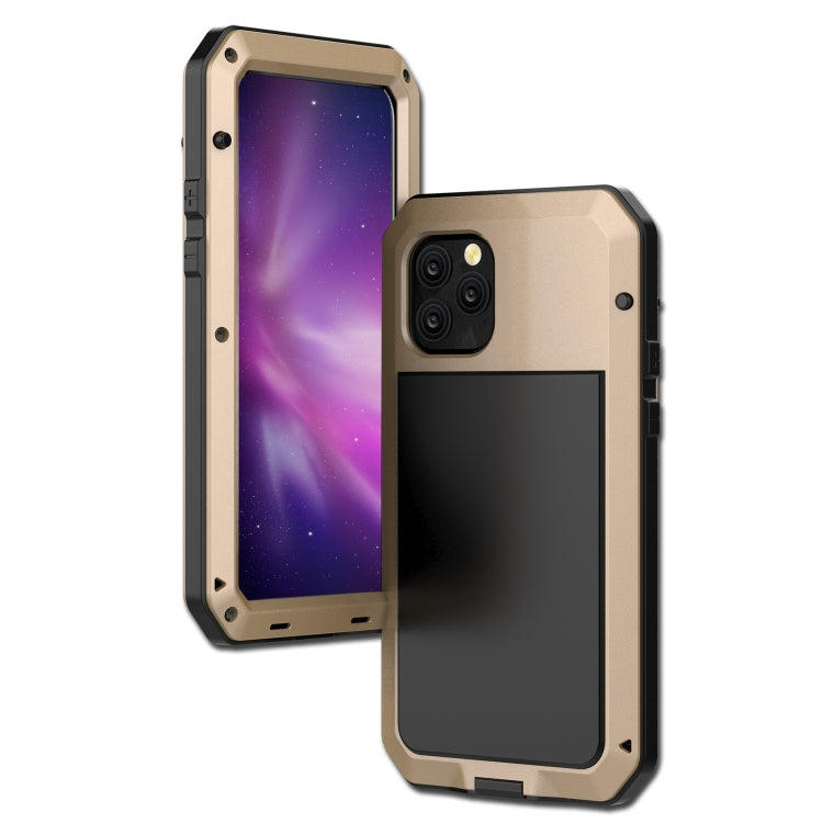 For iPhone 11 Pro Metal Armor Triple Proofing Protective Case(Gold) - iPhone 11 Pro Cases by buy2fix | Online Shopping UK | buy2fix