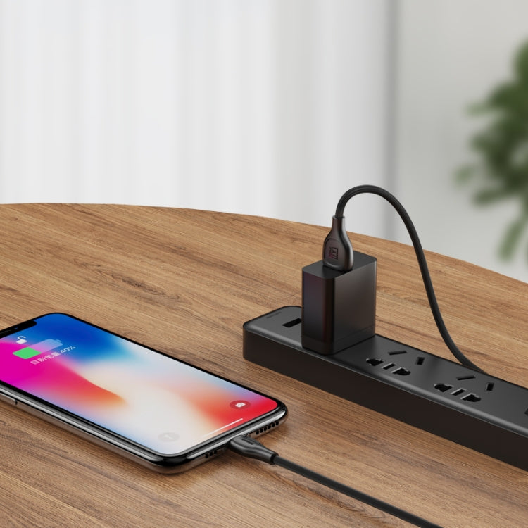 Remax RC-160i 2.1A 8 Pin Lesu Pro Series Charging Data Cable, Length: 1m (Black) by REMAX