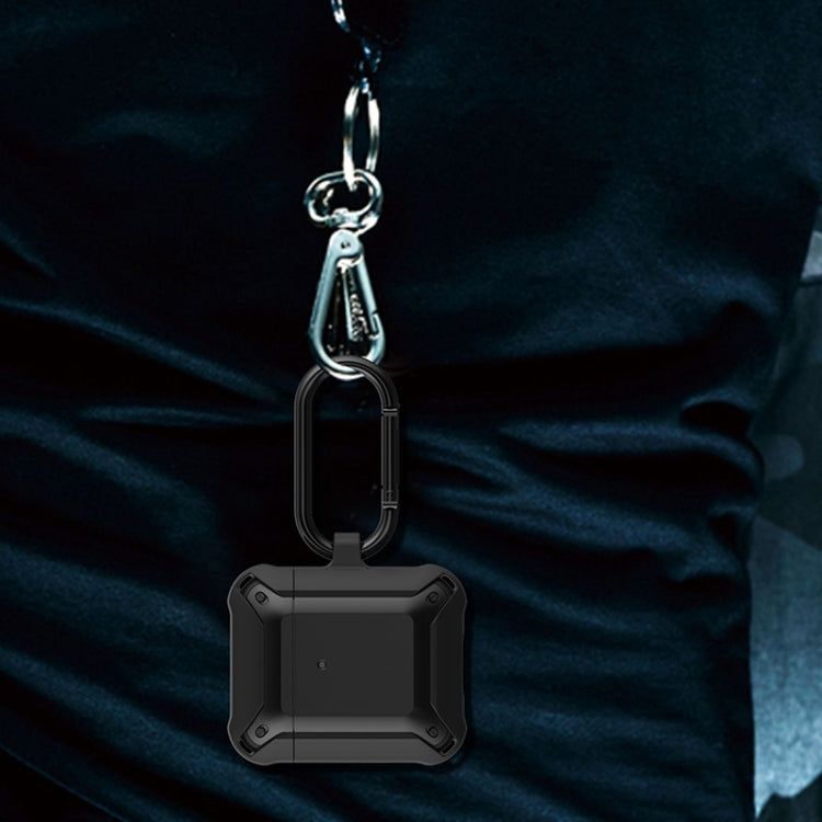 Wireless Earphones Shockproof Bumblebee Armor Silicone Protective Case For AirPods 1 / 2(Green+Black) by buy2fix