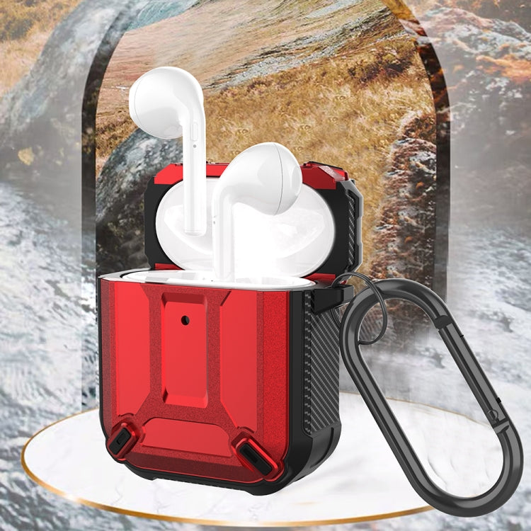 Wireless Earphones Shockproof King Kong Armor Silicone Protective Case For AirPods 1/2(Grey) by buy2fix