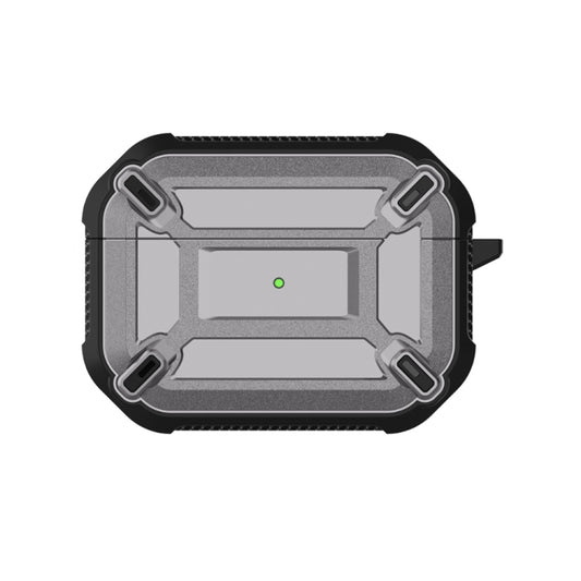 Wireless Earphones Shockproof King Kong Armor Silicone Protective Case For AirPods Pro(Grey) by buy2fix