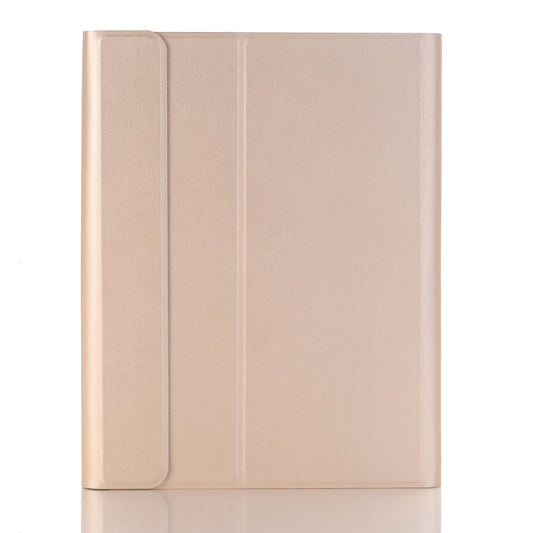 YA870B Detachable Lambskin Texture Round Keycap Bluetooth Keyboard Leather Tablet Case with Pen Slot & Stand For Samsung Galaxy Tab S7 T870 / T875 11 inch 2020(Gold) by buy2fix