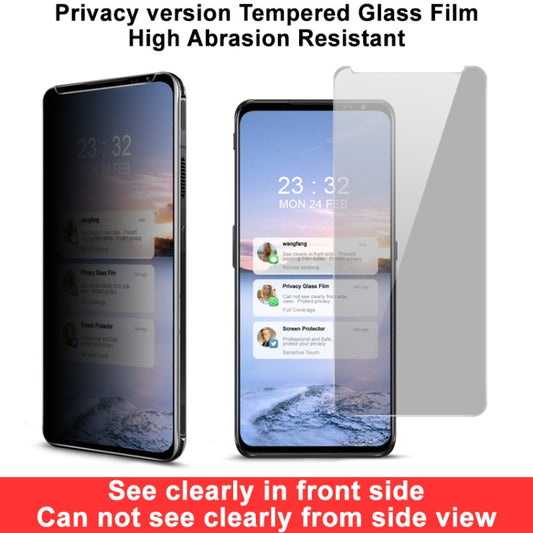 For ZTE Nubia Red Magic 6 / 6 Pro IMAK HD Anti-spy Tempered Glass Protective Film by imak