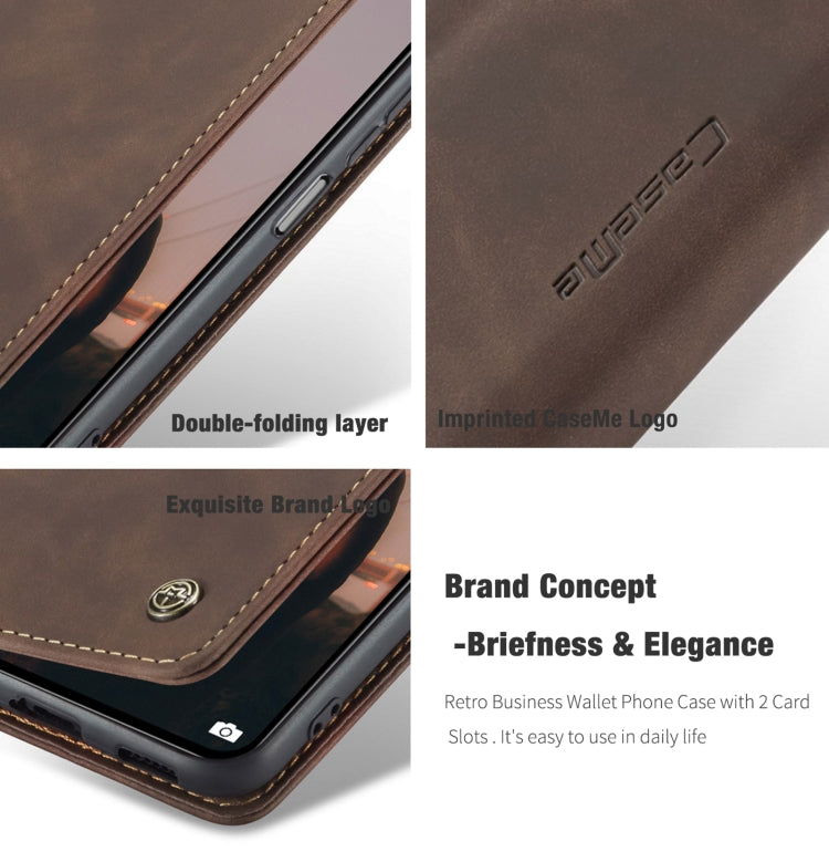 For Xiaomi Mi 11 Lite CaseMe 013 Multifunctional Horizontal Flip Leather Case, with Card Slot & Holder & Wallet(Coffee) by CaseMe