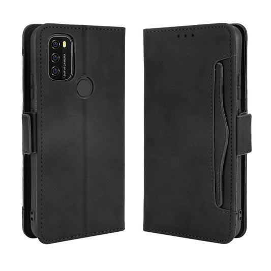 For Blackview A70 (2021) Skin Feel Calf Pattern Horizontal Flip Leather Case with Holder & Card Slots & Photo Frame(Black) by buy2fix